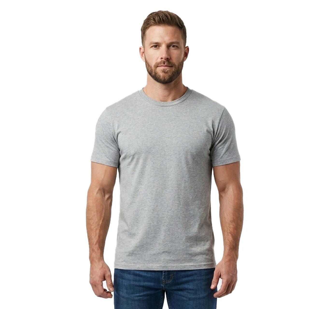 Hanes Perfect-T Unisex Modern Fit Cotton Crewneck T Shirt Ready For Clean Canvas Print